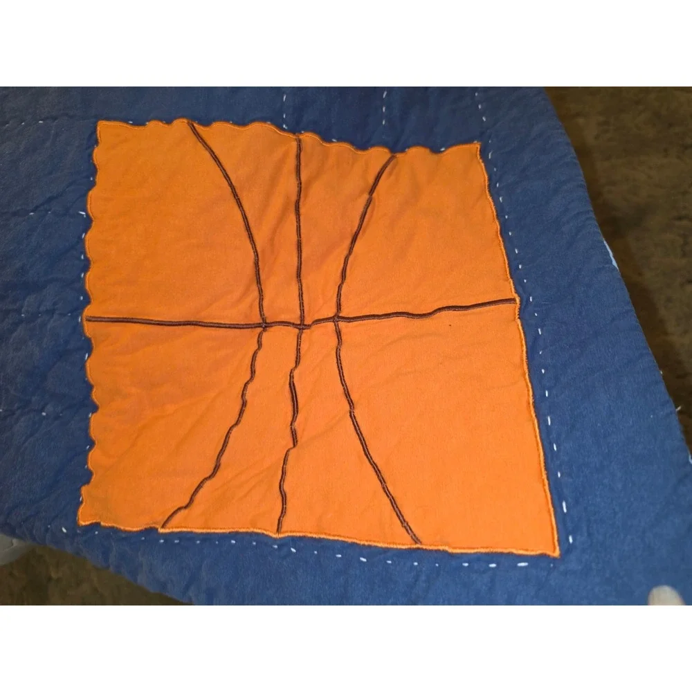Circo Kids Sports Quilt Twin Blue Cotton Football Basketball Baseball Soccer